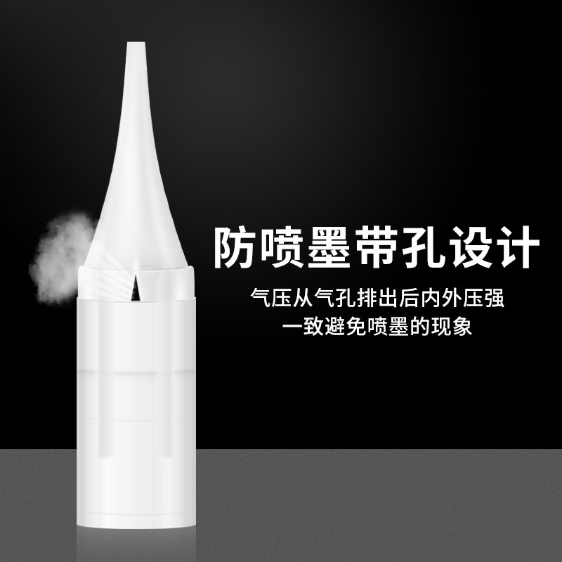 Large Microblading Eyebrow and Lip Blushing Single Needle Caps, Five-Needle and Three-Needle Caps for Microblading Machines