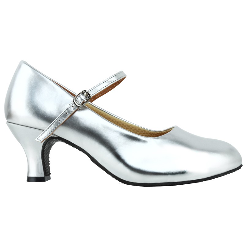 Женские латиноамериканские танцевальные туфли на среднем каблуке с мягкой подошвой, современный уйгурский серебристый стиль, туфли для бальных танцев из Синьцзяна