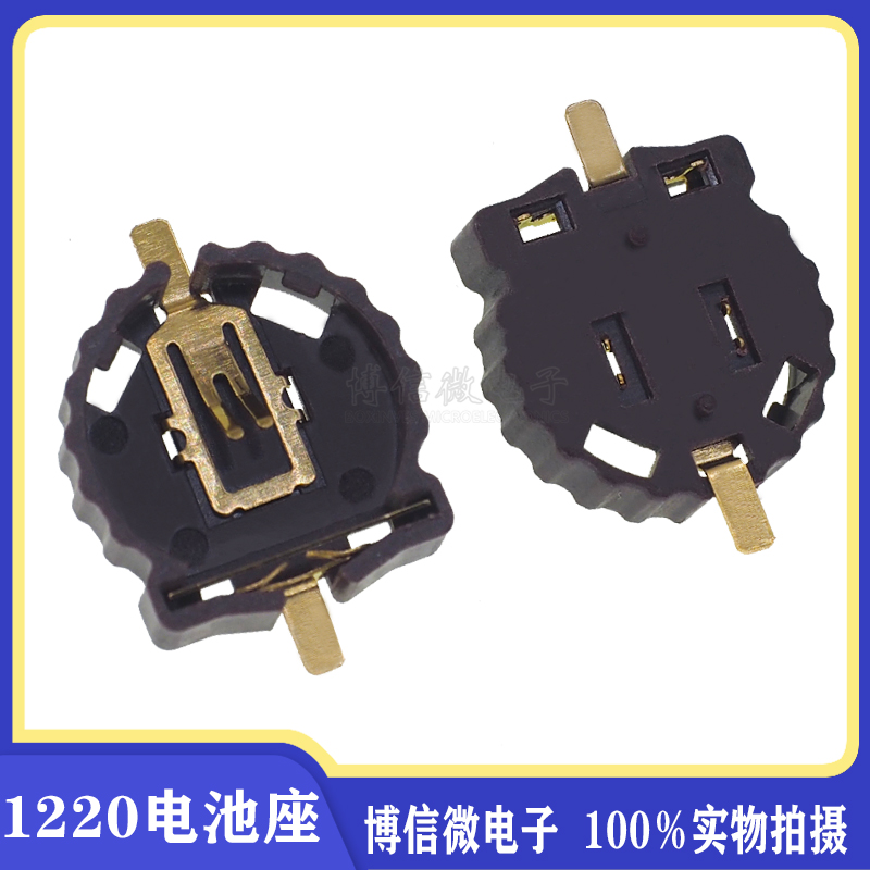 BS-1220-2 Держатель батареи CR1220 с поверхностным монтажом для кнопочной батарейки 1220