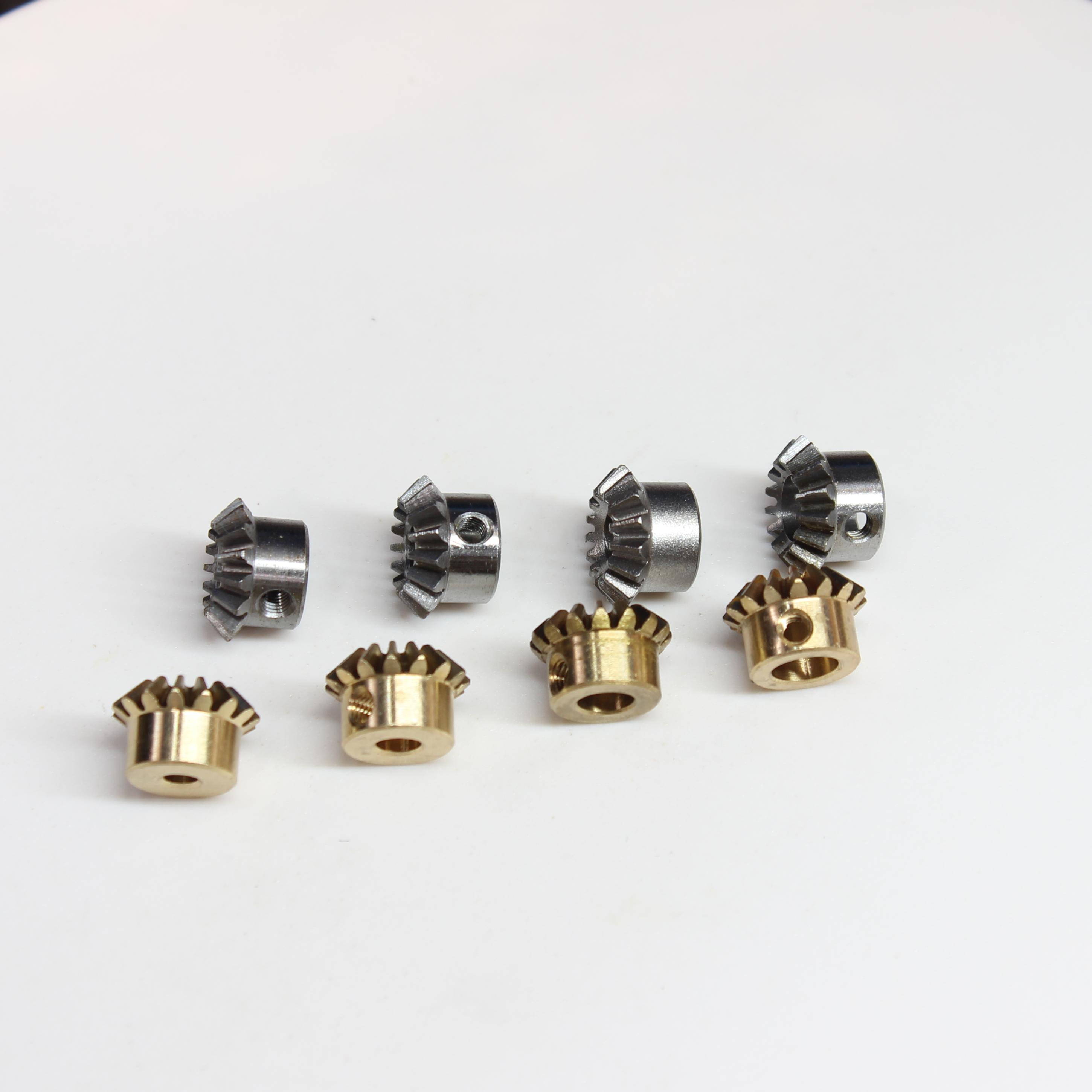 Модуль 0.8, 15 зубьев, 45 градусов, коническое зубчатое отверстие 1:1, латунная коническая шестерня 3456, сталь 45, нержавеющая сталь, стандартная прямая коническая шестерня 90 градусов