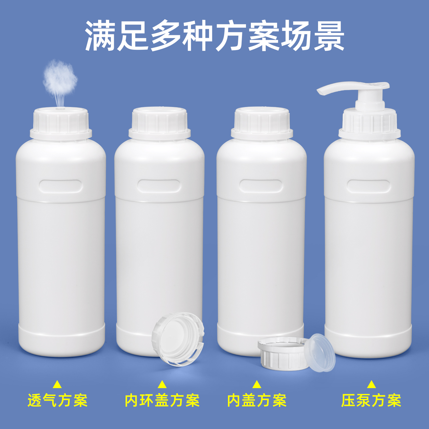 Утолщенная 500 мл пробная жидкая черная светозащитная герметичная разливная бутылка 1 л полиэтиленовая цветная пластиковая бутылка