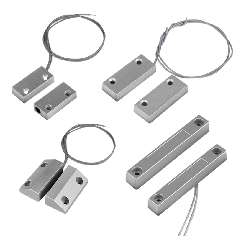 Проводной магнитный датчик двери из железа с нормально открытым/закрытым магнитным сенсором для противопожарных дверей и окон MC52