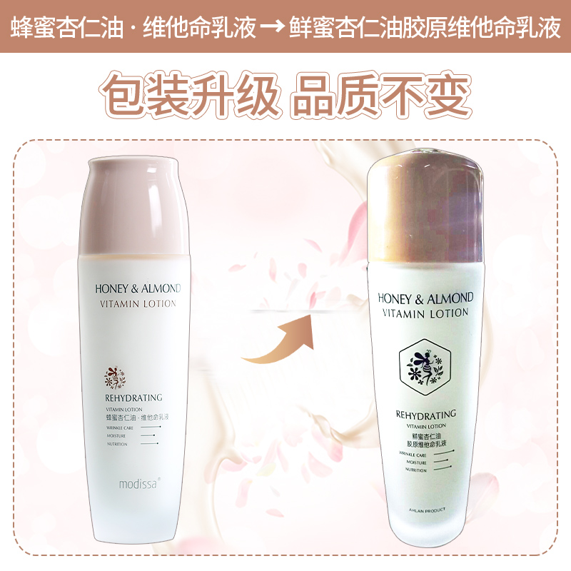 Лосьон с миндальным маслом, коллагеном и витаминами Mendsa Fresh Honey 120 мл, увлажняющий и питающий косметический продукт