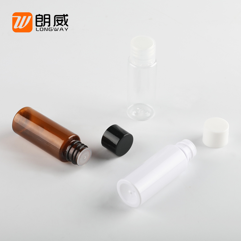 Флакон с плоским плечом 20 мл с обычной крышкой, пробник для эссенций, лосьонов и тоников, фасовочный флакон, прямые продажи с завода