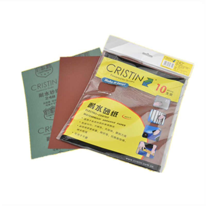 Водостойкая шлифовальная бумага German Christine для ремонта стен, подходит для влажной и сухой шлифовки, 10 штук