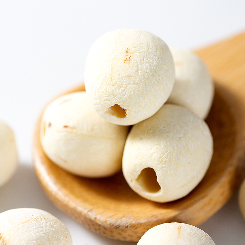 Сушеные семена лотоса Xun Baicao 500 г - очищенные свежие белые семена лотоса с эриалисом, порией, ямсом для супа Четырех Трав