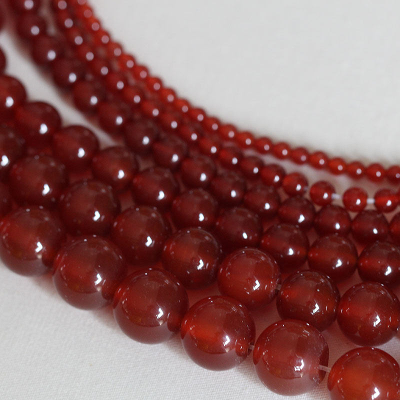 Материалы для изготовления DIY аксессуаров для древнего стиля цветочных шпилек * Свободные бусины * Круглые бусины из красного агата 10/8/6/4 мм полуфабрикаты