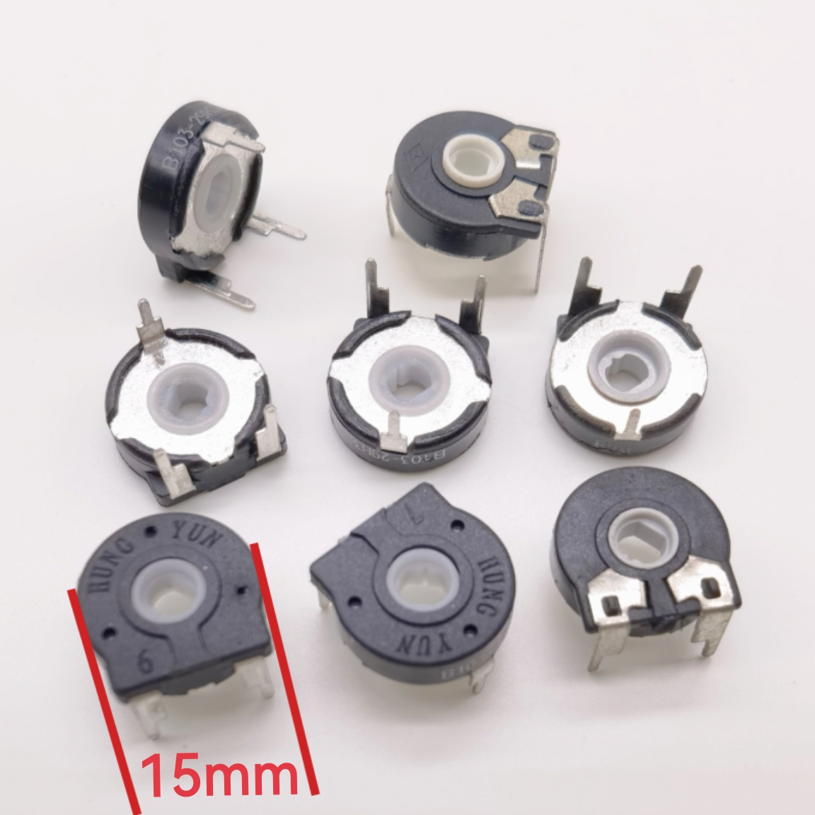 Высококачественный отечественный испанский потенциометр PT15-1K2K 5K 10K 20K 50K 100K горизонтальный регулируемый резистор