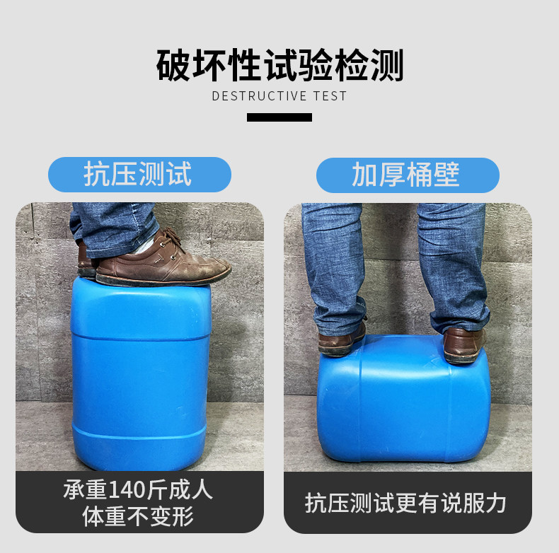 Гуандун 5 л 25 кг квадратная пластиковая бочка, усиленная 10 л пищевого класса упаковочная емкость, 20 кг штабелируемая пластиковая химическая бочка