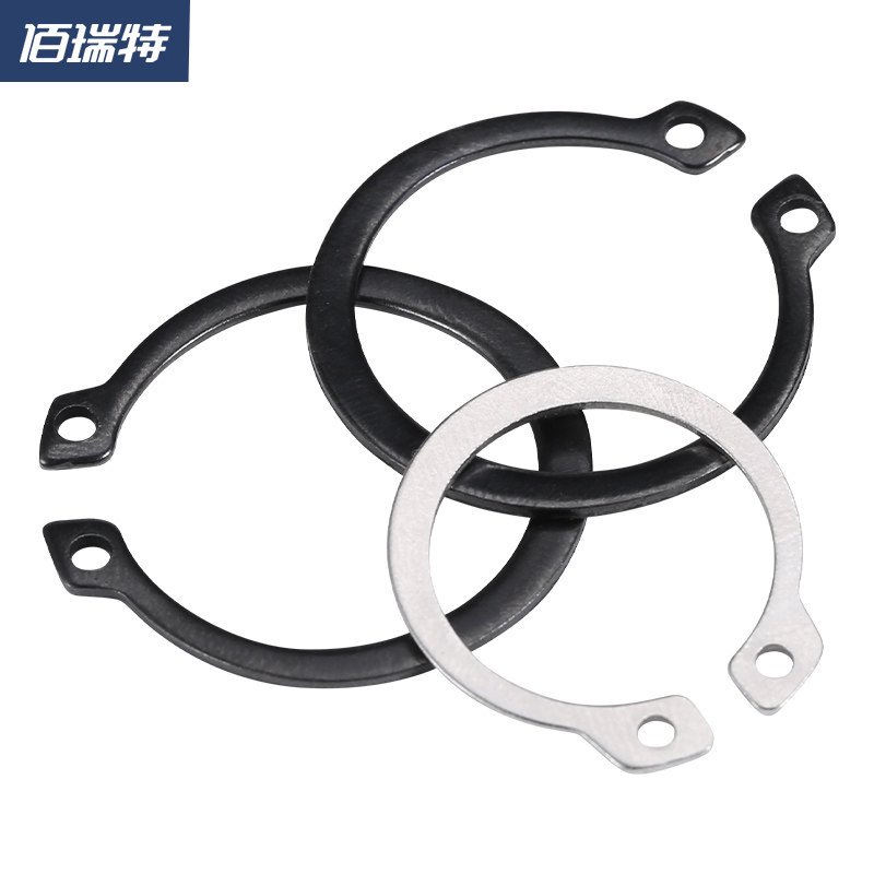 Кольцо стопорное осевого типа GB894A из нержавеющей стали, эластичное кольцо с пружинным зажимом, шайба-ограничитель, подшипник снаружи, марганцевая сталь