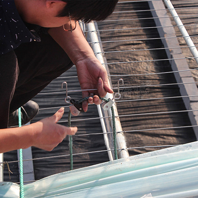 Специальное колесо для вентиляционного отверстия теплицы, литой железный ролик с зажимом для вентиляционных принадлежностей