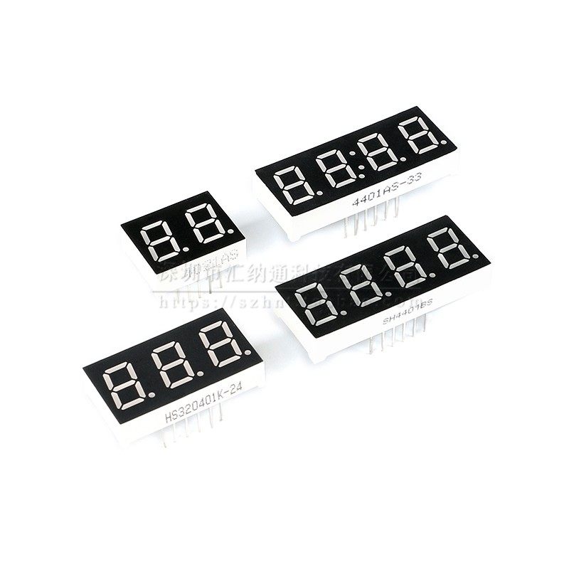 Цифровая трубка 0.28 0.36 0.4 0.5 0.56 дюйма 1/2/3/4-разрядная красная с высокой яркостью, с общим катодом и общим анодом