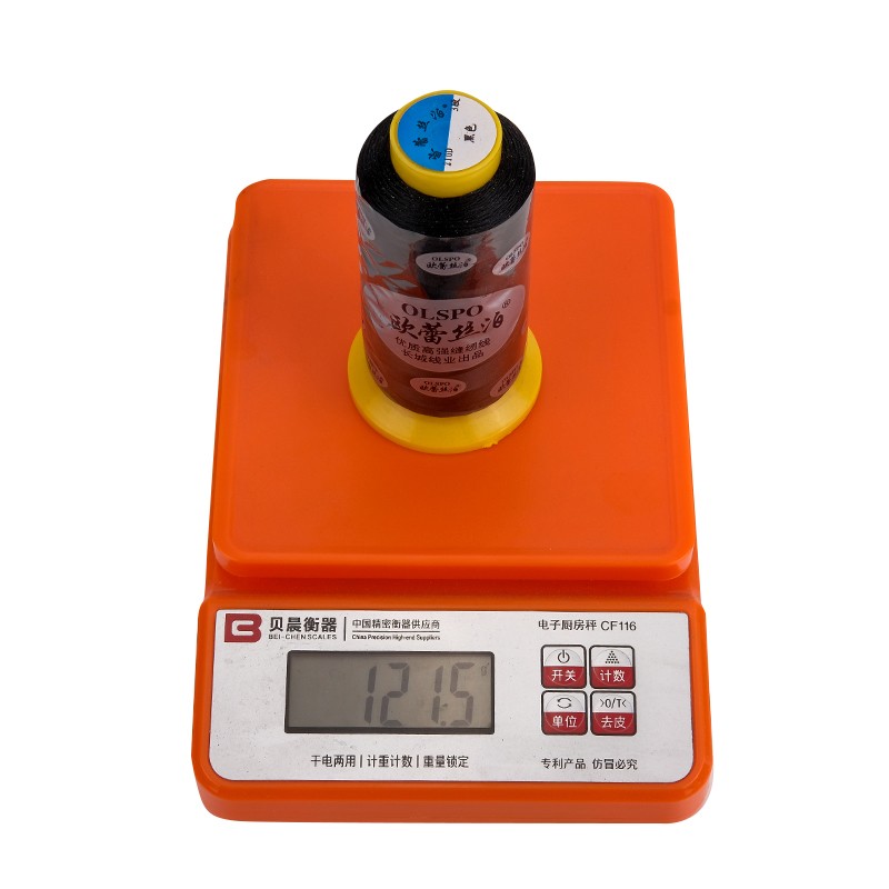 Orlacebo 3-жильная узловая бело-черная особо белая сверхпрочная кожа швейная машинная нить для джинсов и холста из нейлоновое нить