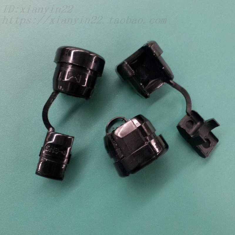 6N3-4 Chassis Power Cable Clamp Protective Ring Tight-fitting Cable Sleeve Plastic Nylon Material Black