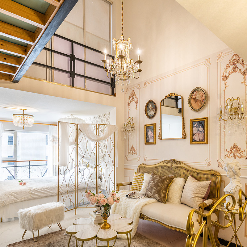 Американская люстра для гостиной, дуплекса, виллы, квартиры, столовой, железное художественное канделябр с хрусталём для лестницы