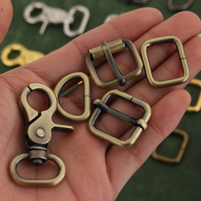 Внутренний диаметр 20 мм, диаметр проволоки 3,8 мм, аппаратные аксессуары для ремешков, пряжка-собака, квадратная пряжка, японская пряжка, карабин, пять цветов 8023