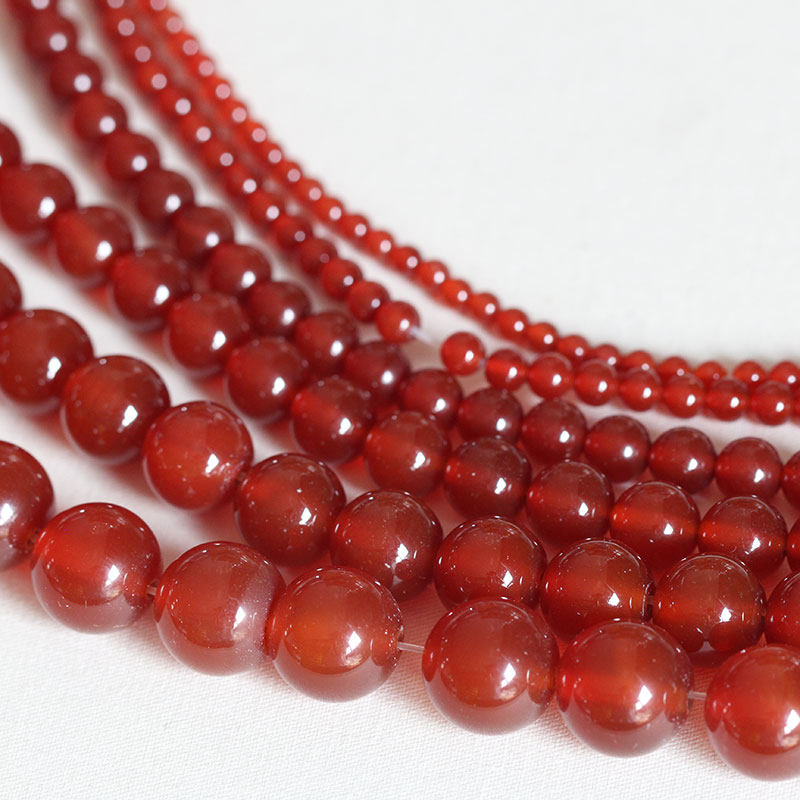 Материалы для изготовления DIY аксессуаров для древнего стиля цветочных шпилек * Свободные бусины * Круглые бусины из красного агата 10/8/6/4 мм полуфабрикаты