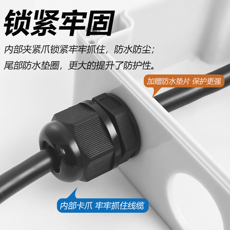 Немецкие резьбовые кабельные вводы PG7 PG9 PG11 из нейлона с водонепроницаемостью IP68