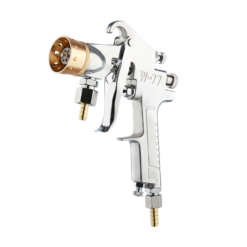Краскопульт для многоцветной водной краски, акриловая краска, грунтовка W77, бак для краски, наружный краскораспылитель