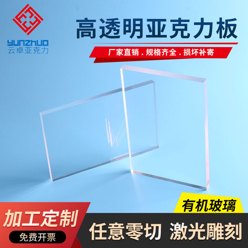 Высокопрозрачная акриловая пластина с индивидуальной обработкой, полупрозрачный матовый пластик, материалы для DIY, рекламная квадратная коробка, толстая плита