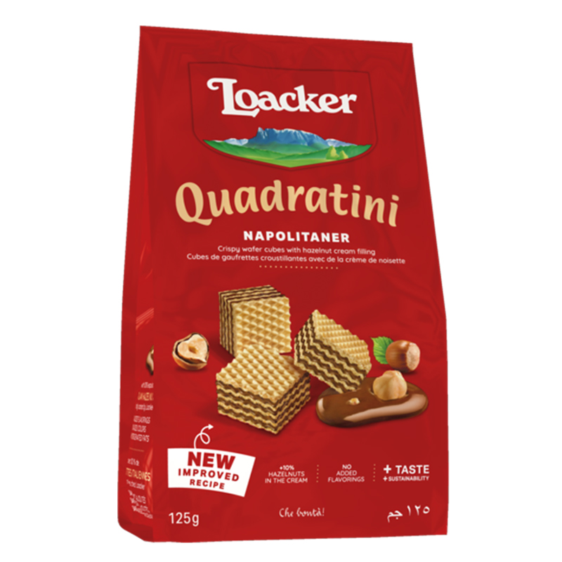 Импортные итальянские вафли Loacker с шоколадно-лесным орехом – снэк