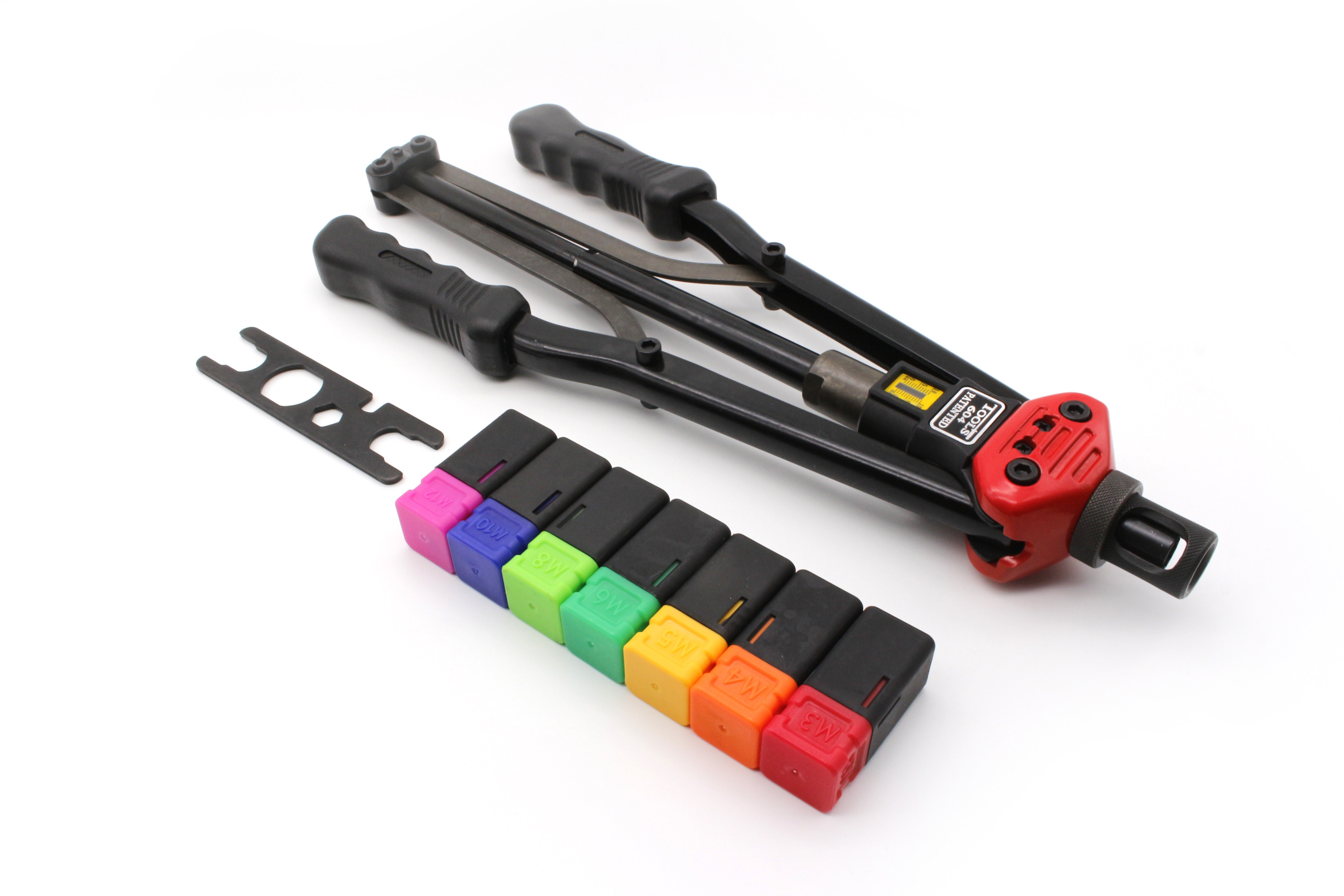 Ручной полуавтоматический заклепочник с двумя рукоятками для заклепочных гаек