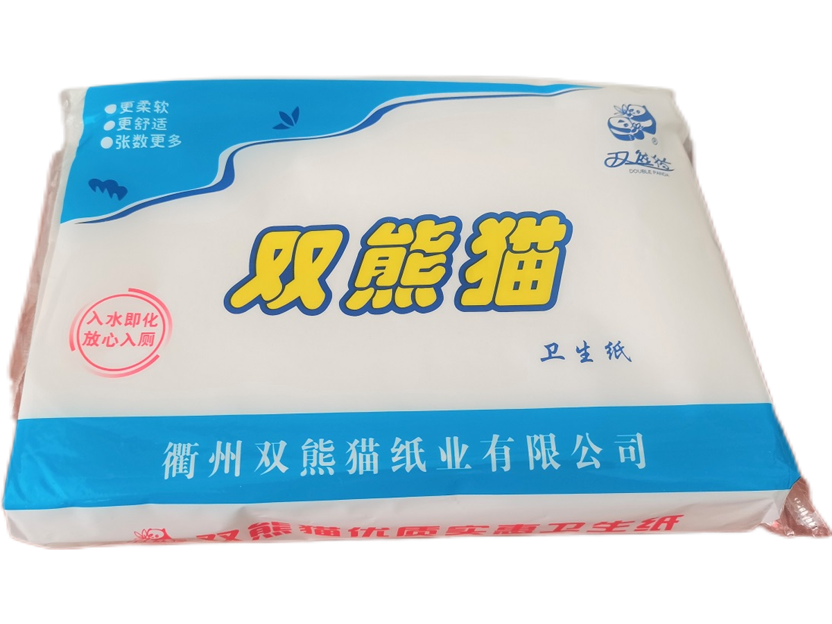 Двойная Панда Мятой Плоский Туалетная Бумага 300 г, 10 упаковок с Бесплатной Доставкой в Цзянсу, Чжэцзян, Шанхай, Аньхой, Подарок