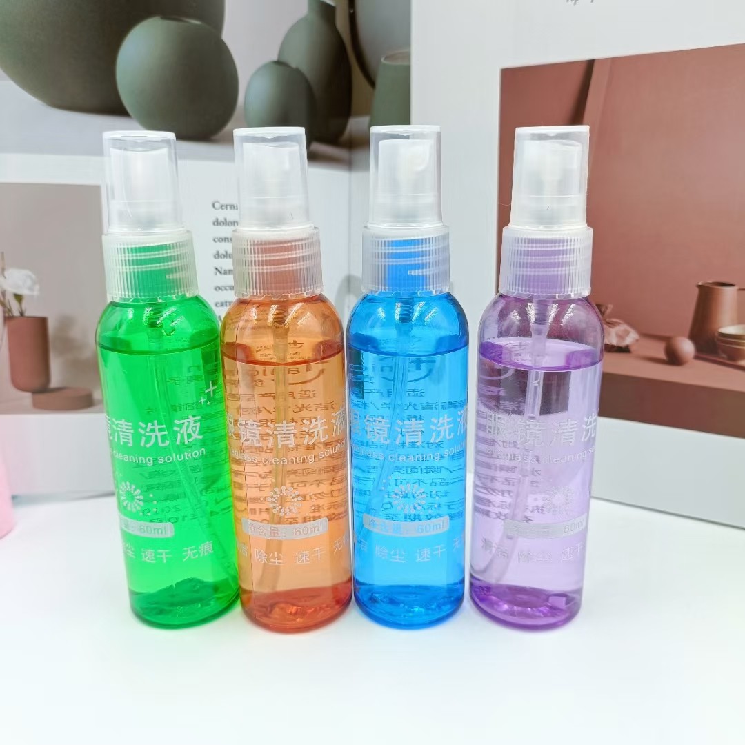 Раствор для очистки очков при близорукости жидкость для ухода за линзами 500 бутылок в коробке с возможностью нанесения логотипа 60 мл