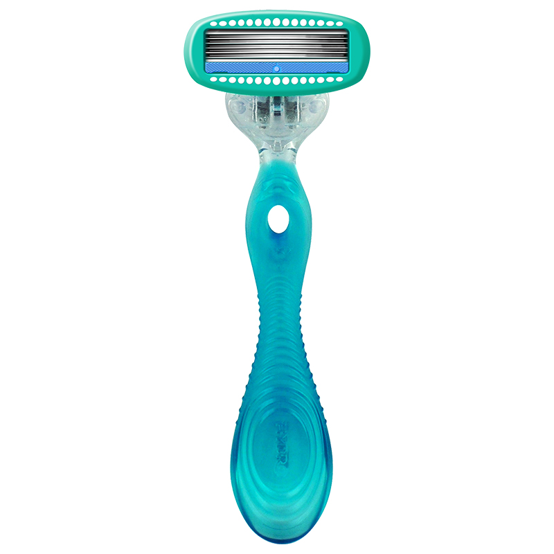 Комфортная женская бритва Shuqi с 1 лезвием - мягкое удаление чувствительных волос на интимных участках, ногах и всем теле с 5-слойным лезвием