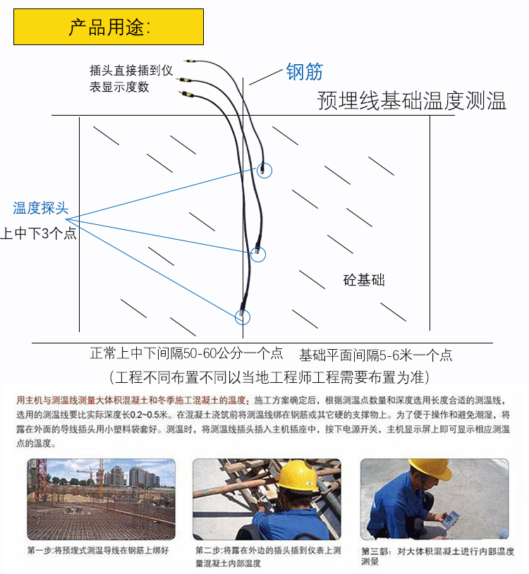 Электронный термометр JDC-2 для строительства с встроенным проводом, температурный датчик для цемента, термометр для бетонных конструкций большого объема с бесплатной доставкой