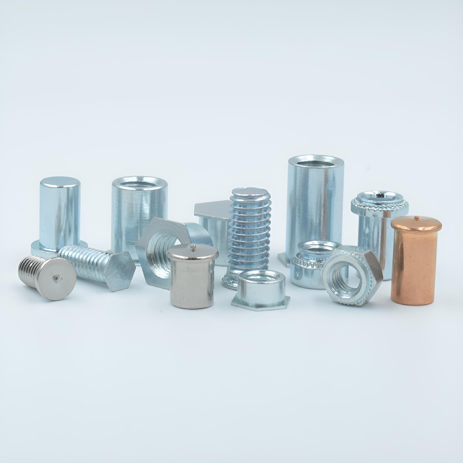 Гальванизированный заклёпочный глухой шпилька с шестигранником BSO-M3 для листового металла с отверстиями 5.4 и 4.2