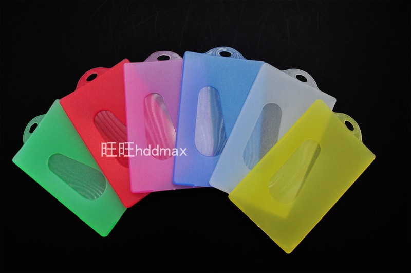 Цветной матовый прозрачный держатель для пластиковых карт из жесткого пластика для проездных, студенческих и банковских карт, защитный чехол для IC-карт и документов