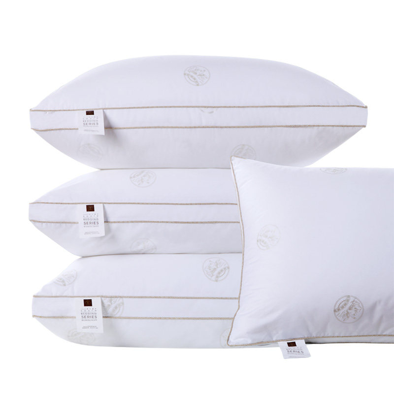 Набор из двух хлопковых мягких подушек с поддержкой шеи Nanfang Bedding из перьевого велюра для отелей и дома, односпальные и двуспальные