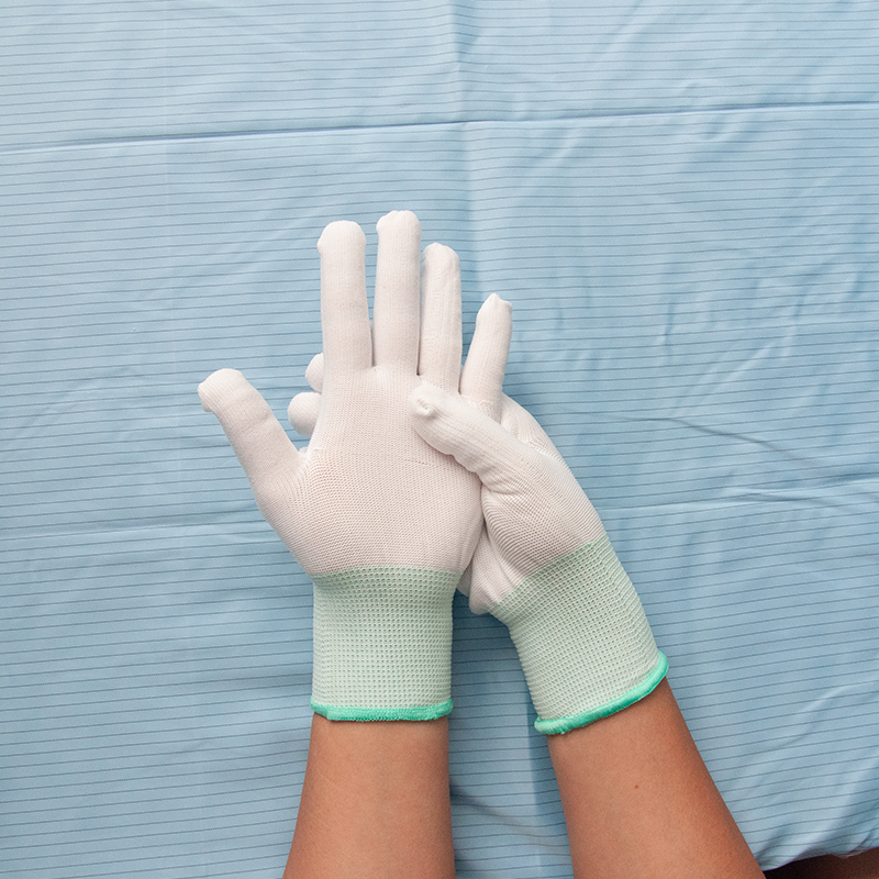 13-ниточные белые нейлоновые перчатки без пыли антистатические для сборочных работ утолщенные износостойкие противоскользящие рабочие перчатки напрямую от производителя