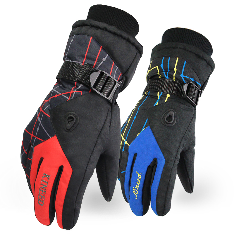 Скальные перчатки Beiwei 35 для лыж, водонепроницаемые зимние утепленные флисовые для мужчин и женщин, для велоспорта и мотоциклов