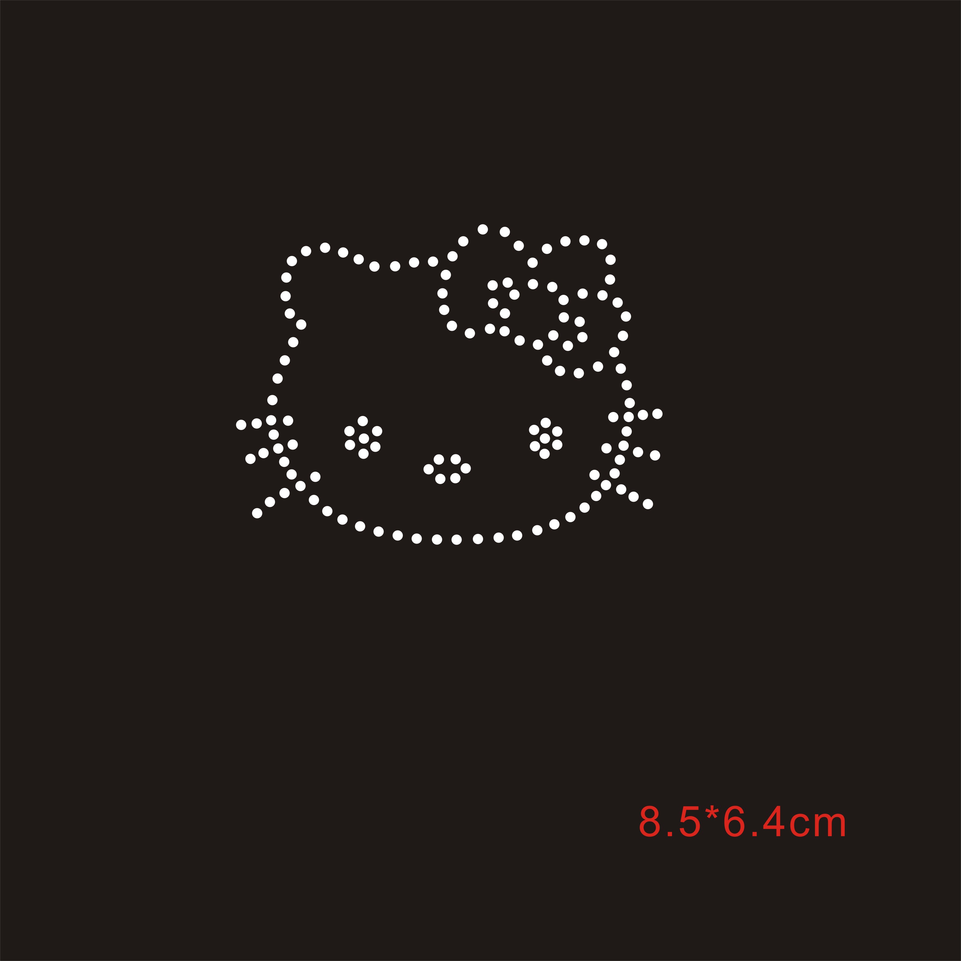 Готовый рисунок с горячей фиксацией стразов, мультяшный KITTY кот, оптовая скидка 1218