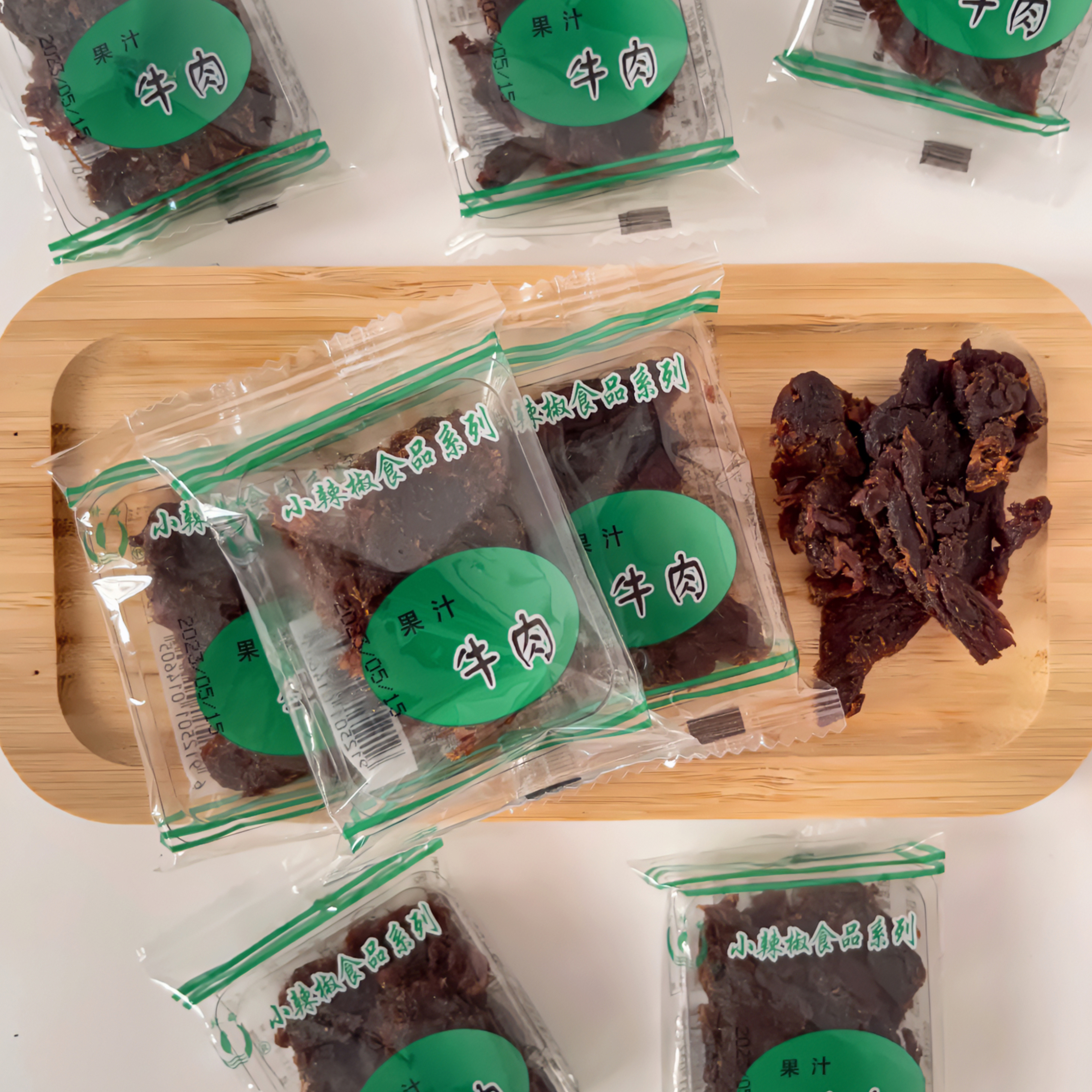 Шанхайский деликатес: вяленая говядина с острым чили и соком, со вкусом ананаса и сливы, 250г 500г, упакованная закуска