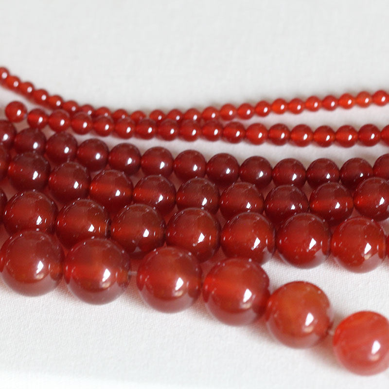 Материалы для изготовления DIY аксессуаров для древнего стиля цветочных шпилек * Свободные бусины * Круглые бусины из красного агата 10/8/6/4 мм полуфабрикаты