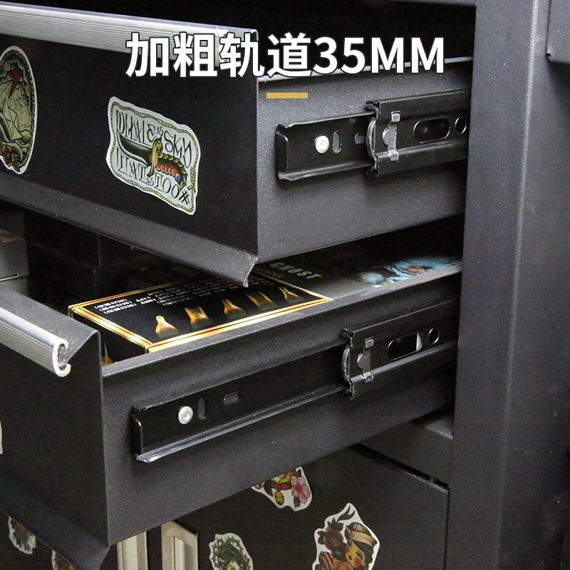 Обновленный тату-стол с ящиками и тележкой для тату-инструментов, мобильный шкаф на колесах, операционный стол для макияжа