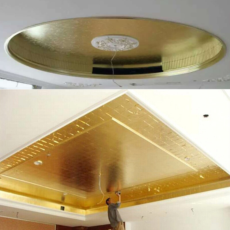 金线牌金箔 台湾仿金箔香槟金银箔工艺装修吊顶金泊纸单份约100张