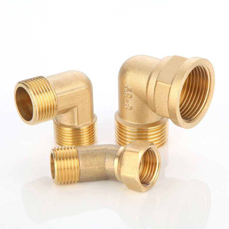 Утолщённый медный уголок 4/6 дюйма, 1 дюйм, удлинённая внешняя/внутренняя резьба, переходник для водяных и газовых труб