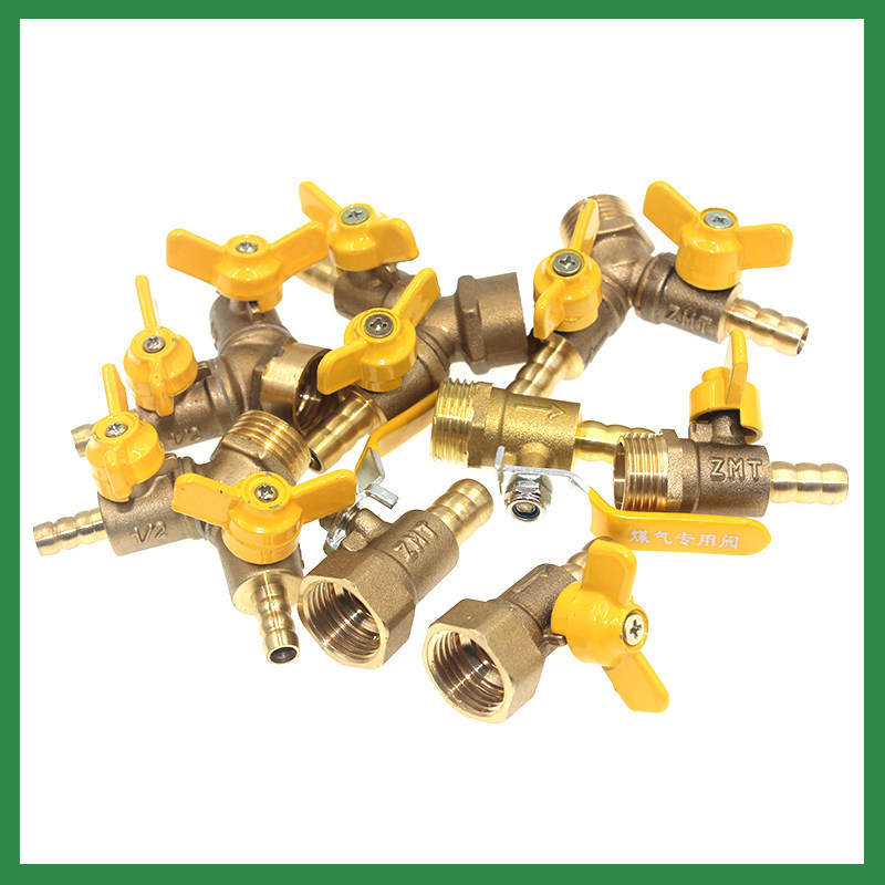 Клапан шаровой газовый из чистой меди 1/2 дюйма DN15 для природного газа Высококачественный клапан для топлива