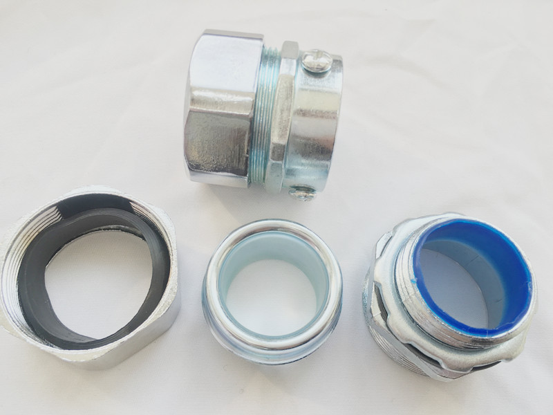 Металлический гибкий соединитель с пластиковой оболочкой шестигранный соединитель для коробки распределения кабеля, соединитель для коробок распределения, соединитель для кабельных лотков, внешняя резьба 6 пунктов