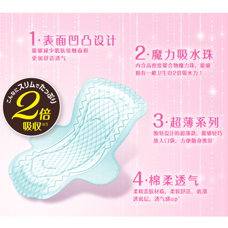 Японские оригинальные гигиенические прокладки KAO Laurier серии S с мгновенным впитыванием, ультратонкие, мягкие для дневного использования