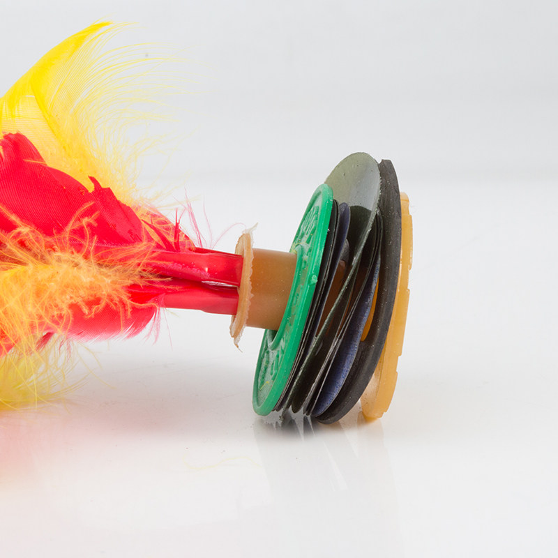 Специальный высокоэластичный волан на перьях "Good Friend Snow Owl" для соревнований по киданию, фитнеса взрослых и спорта детей начальных классов