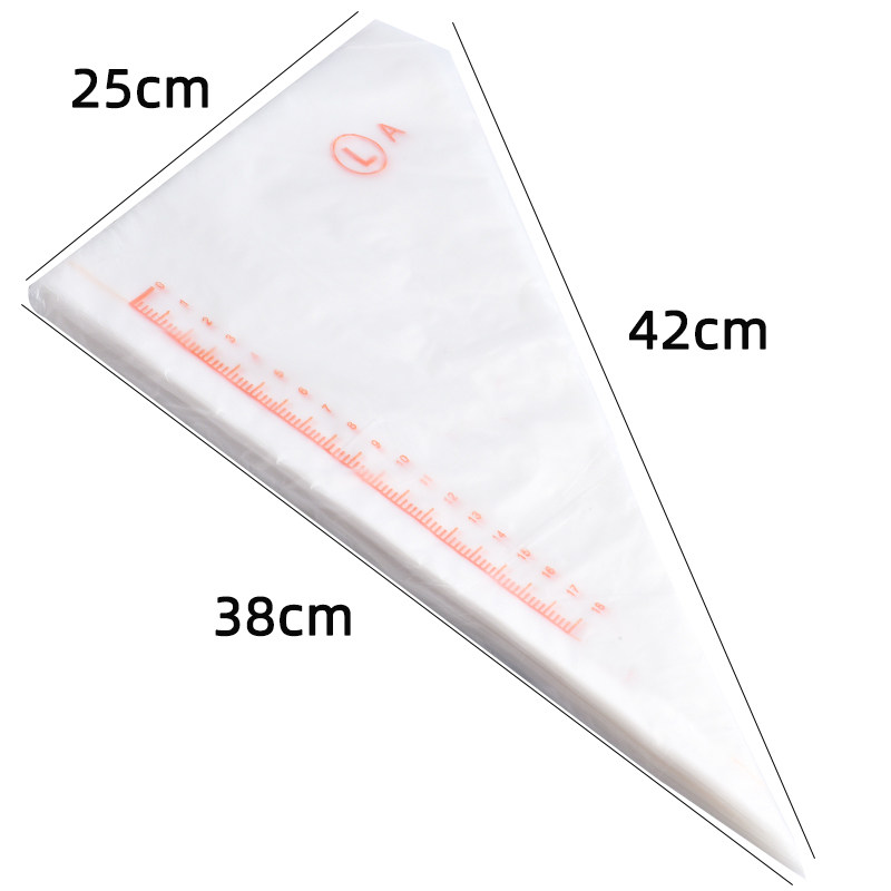 烘焙工具 裱花袋 中号加厚裱花嘴袋 做蛋糕曲奇挤奶油袋子约98个