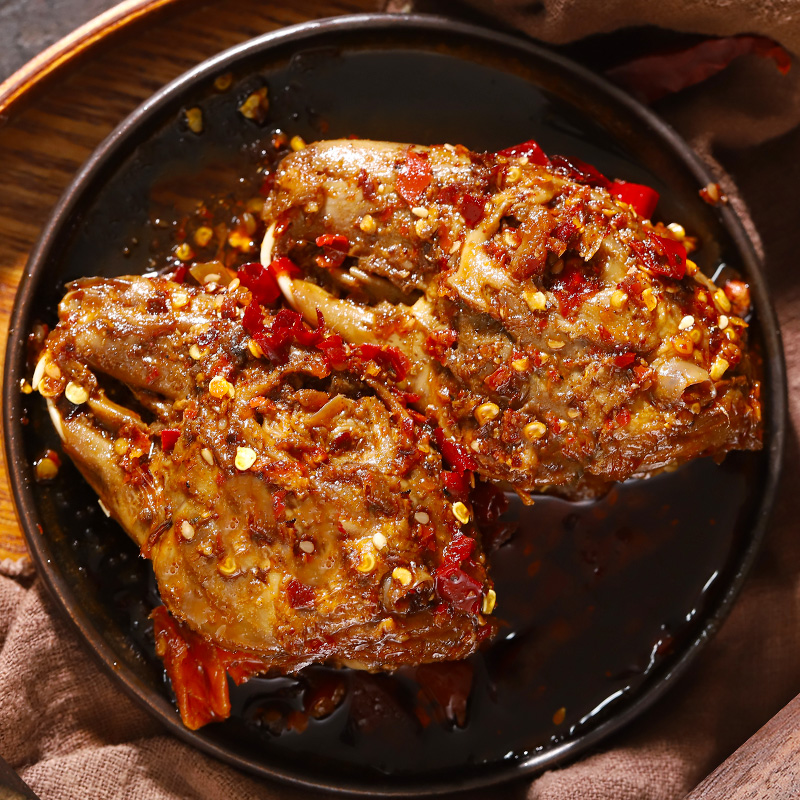 Острый кроличий головной деликатес Сяо Сан По 200г*4 упаковки, сычуаньский специалитет, закуска, бабушка из Двойного Потока, популярная в Чэнду