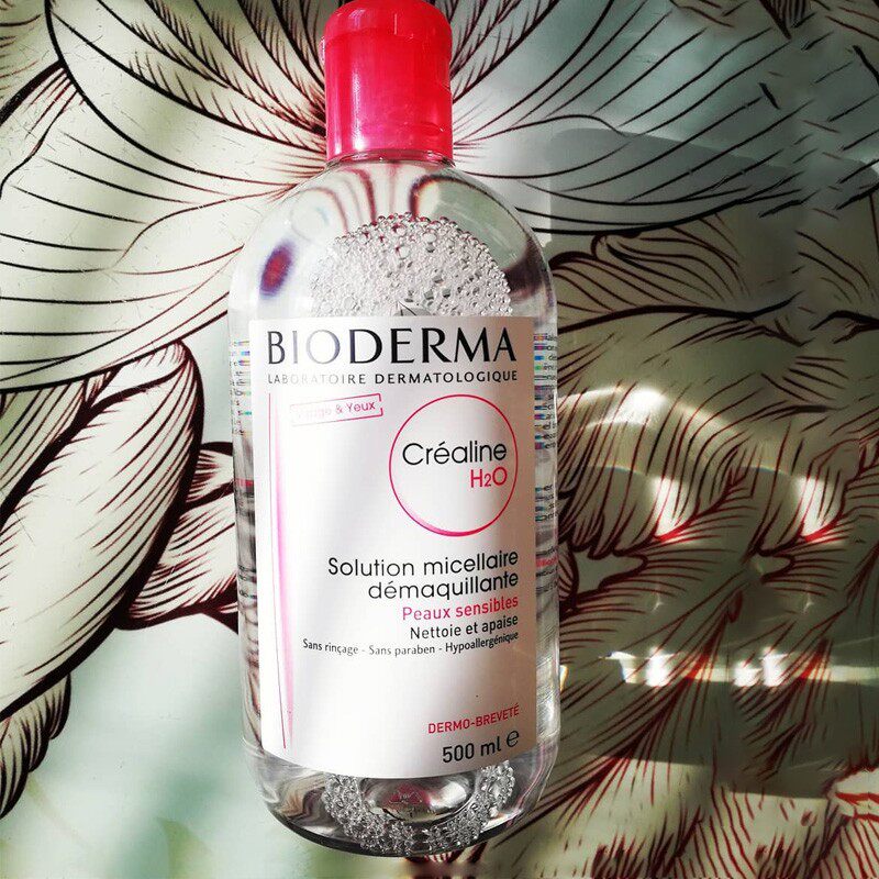Французская Bioderma Sensibio H2O Успокаивающая Мицеллярная Вода для Снятия Макияжа 500 мл