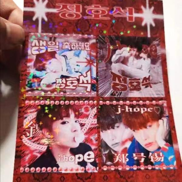 Индивидуальные фигурные наклейки с вырубкой, аниме, мультяшные самоклеящиеся печатные этикетки, мерч знаменитостей, изготовление по индивидуальному дизайну