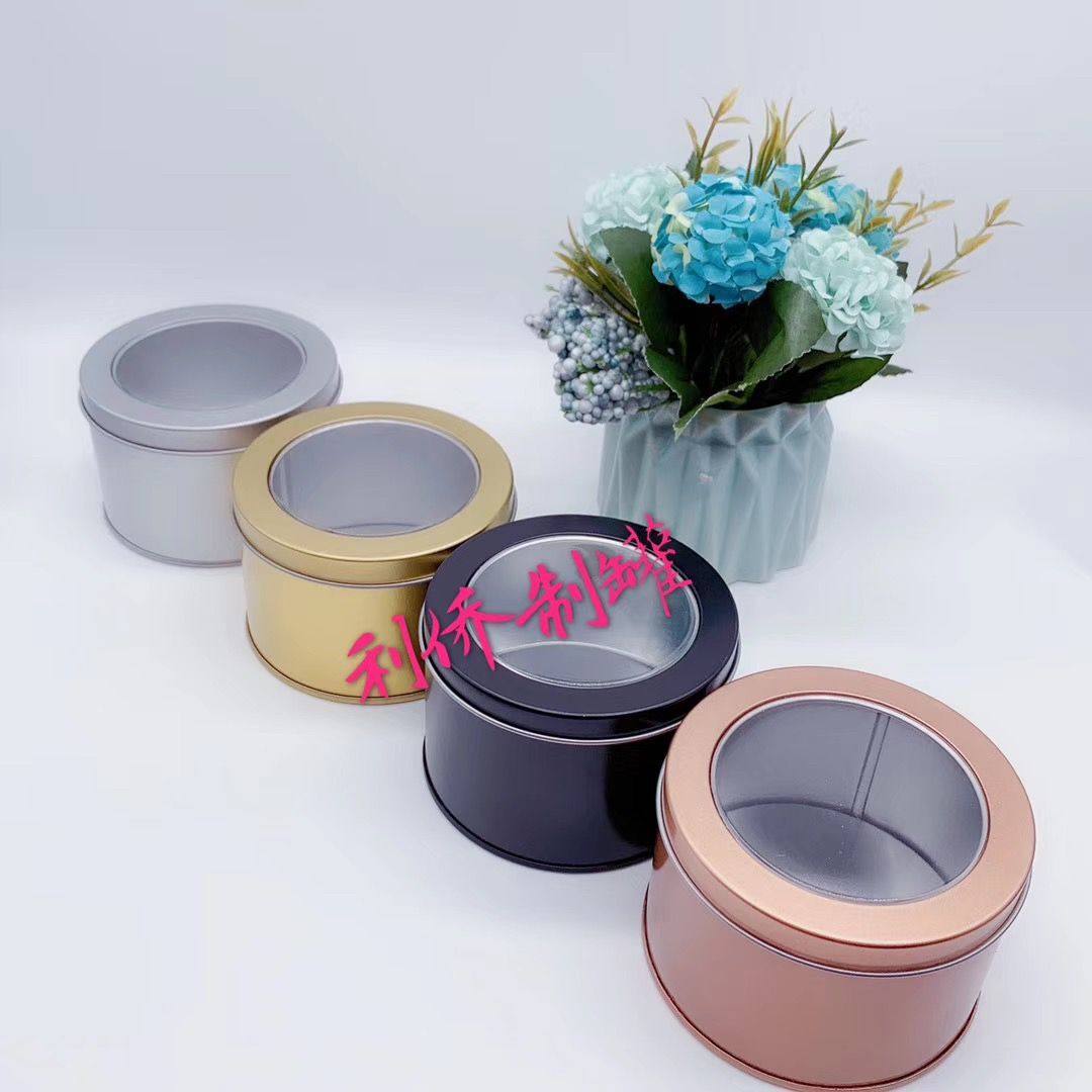 Tinplate Box USB Small Round Box USB Large Round Box USB Small Packaging Box Gift Box Cake Tin Box